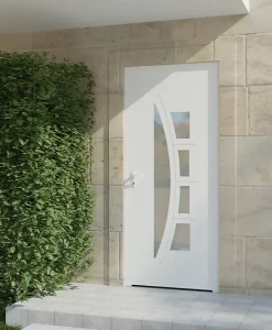 Porte d'entrée alu blanc Rylie H.215 x l.90 cm poussant droit-4ALU Best