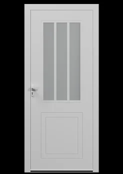 4ALU Porte d'entrée alu blanc Sestri H.215 x l.90 cm poussant droit