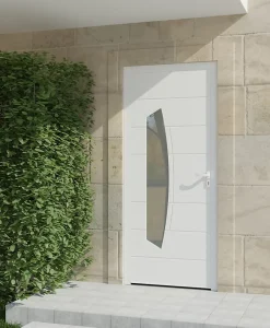 Porte d'entrée alu blanc Tegan H.215 x l.90 cm poussant gauche-4ALU New