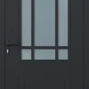 Porte d'entrée alu gris Betina H.215 x l.90 cm poussant droit-4ALU Online