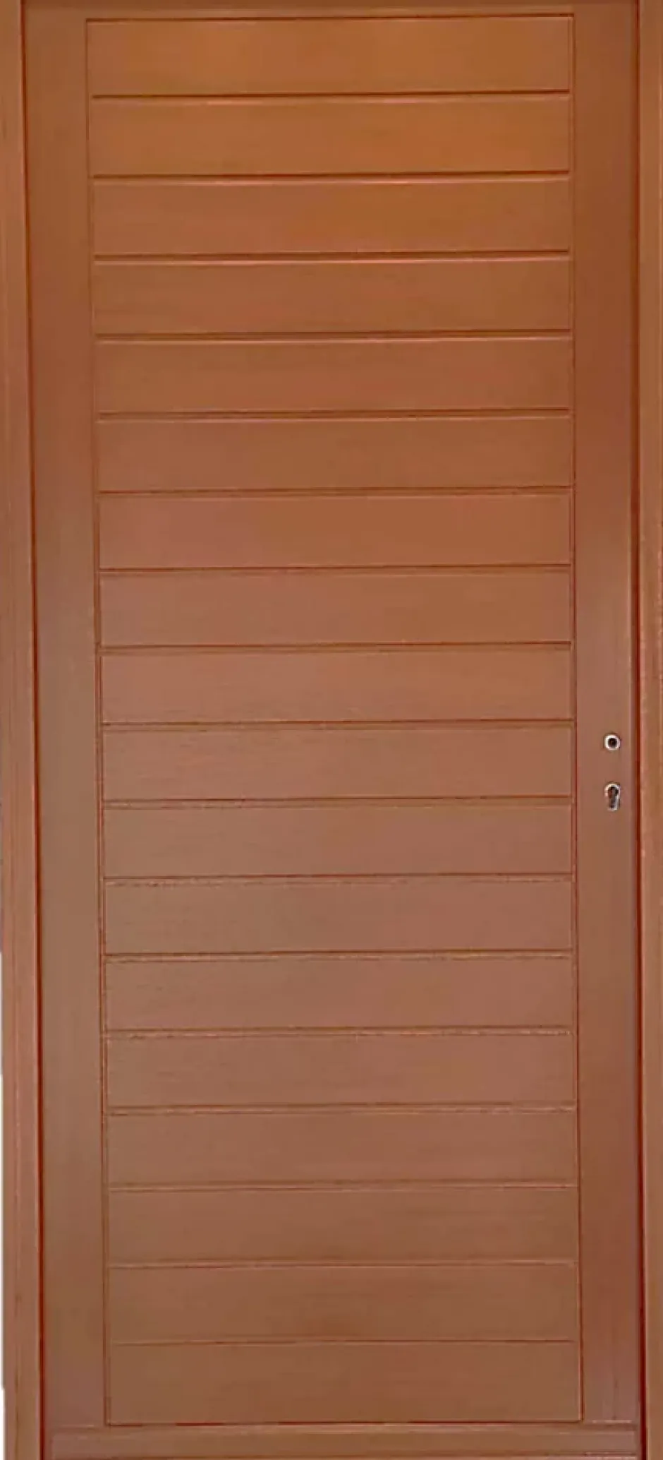 Porte D'entrée Bois Pleine Laura, H.215xl.90 Côte Tableau P. Gauche-Gd Menuiseries