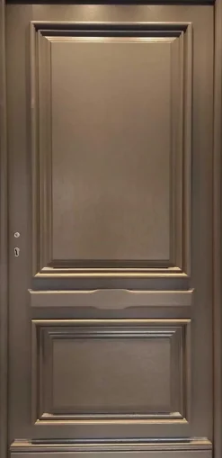 Porte D'entrée Bois Pleine Cassy Gris Ral 7039, H.215xl.90 Côte Tableau P.droit-Gd Menuiseries Clearance