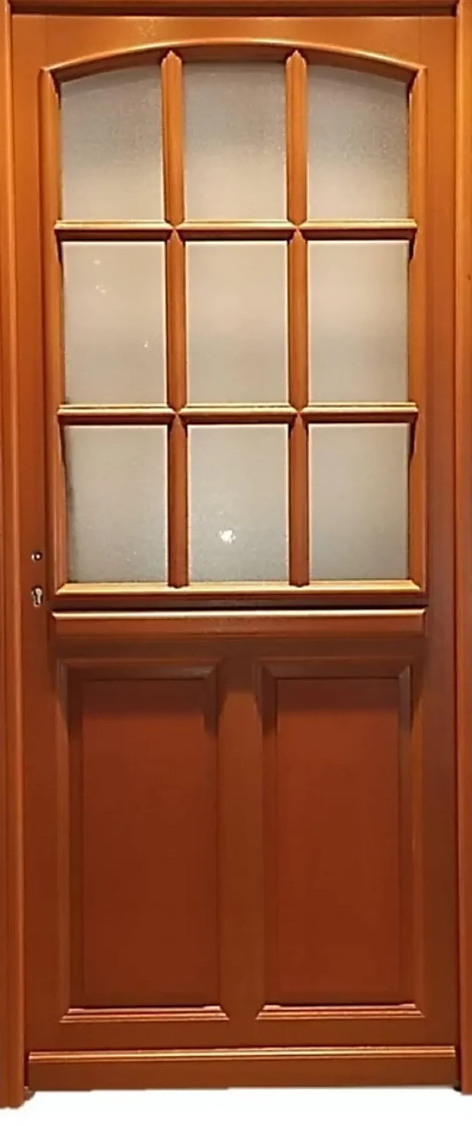 Gd Menuiseries Porte D'entrée Bois Vitrée Alena, H.215xl.80 Côte Tableau P.droit