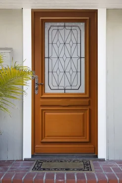 Porte D'entrée Bois Vitrée Anis, H.215xl.90 Côte Tableau P.droit-Gd Menuiseries Best