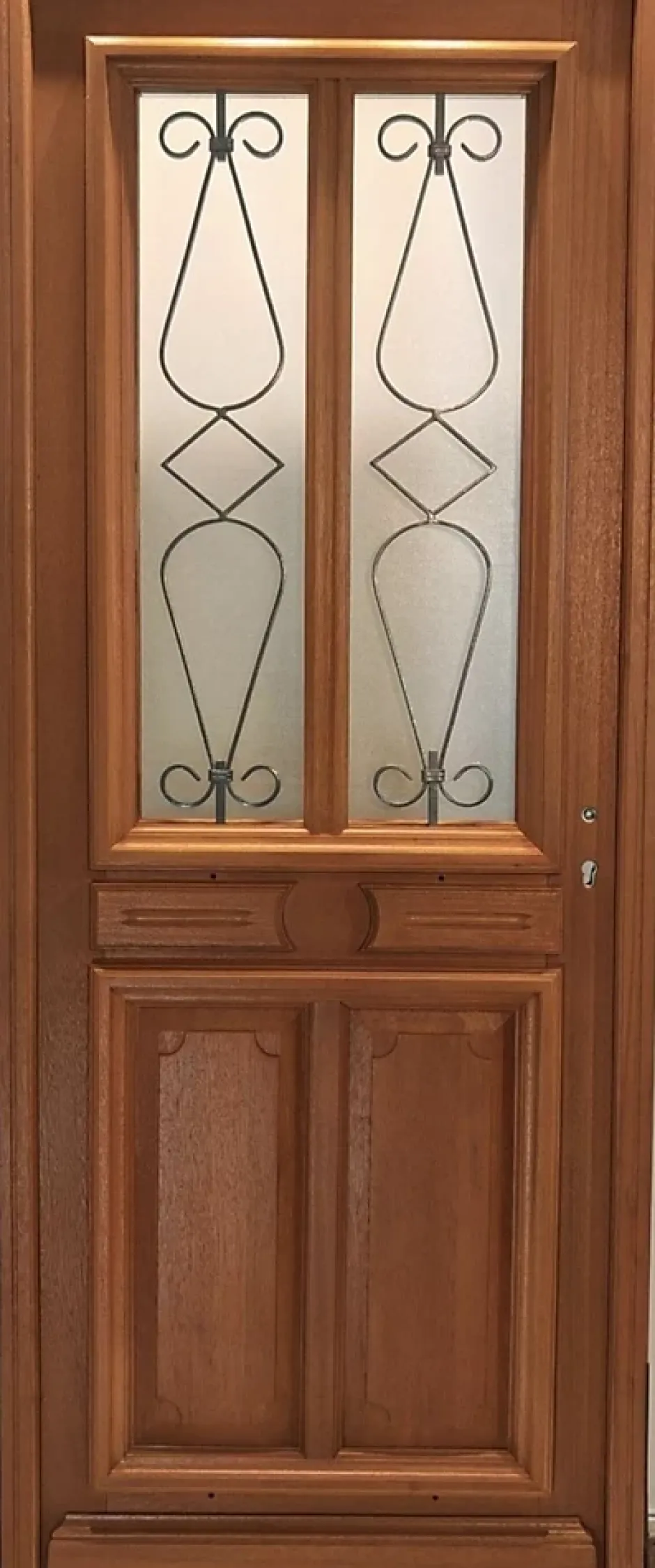 Gd Menuiseries Porte D'entrée Bois Vitrée Baya, H,200xl,80 Côte Tableau P,gauche