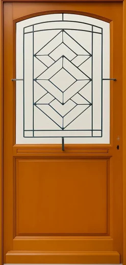 Porte D'entrée Bois Vitrée, Elioth, H.215xl.90 Côte Tableau P. Gauche-Gd Menuiseries Online