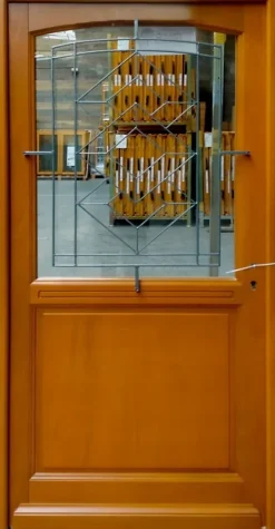 Porte D'entrée Bois Vitrée, Elioth, H.215xl.90 Côte Tableau P. Gauche-Gd Menuiseries Online