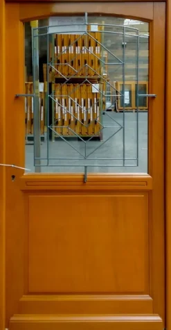 Gd Menuiseries Porte D'entrée Bois Vitrée, Elioth, H.215xl.90 Côte Tableau P.droit