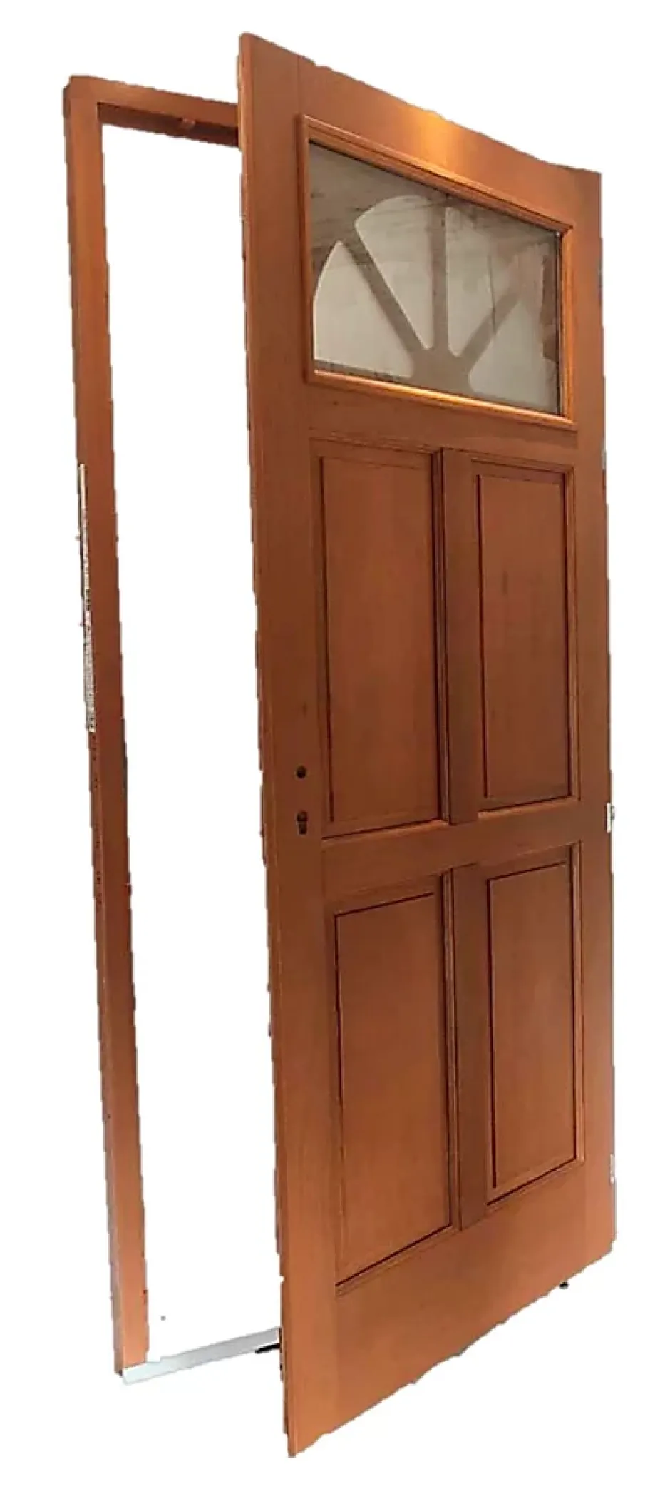 Porte D'entrée Bois Vitrée Ferji, H.215xl.90 Côte Tableau P.gauche-Gd Menuiseries Discount