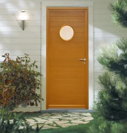 Porte D'entrée Bois Vitrée Laura 3, H.215xl.90 Côte Tableau P. Gauche-Gd Menuiseries