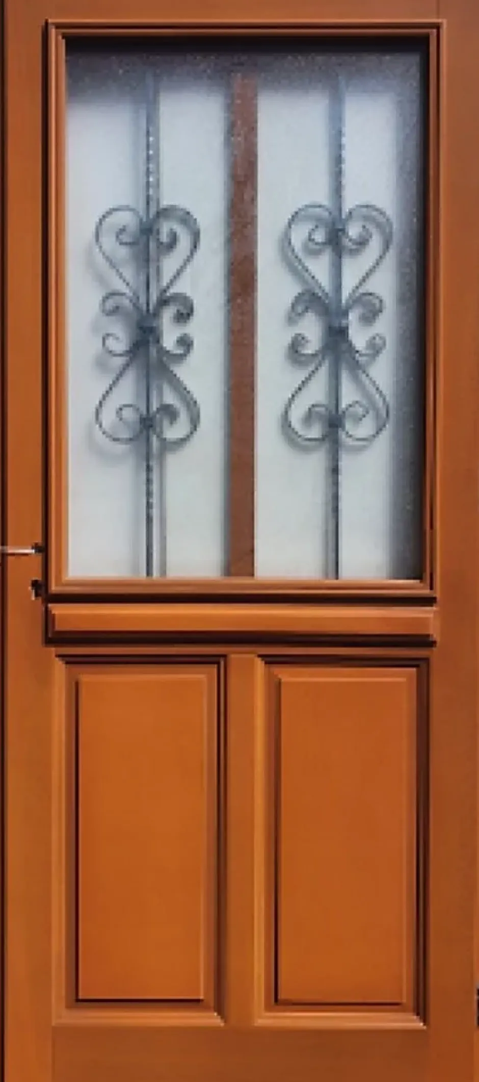 Gd Menuiseries Porte D'entrée Bois Vitrée Syrah, H.215xl.90 Côte Tableau P.gauche