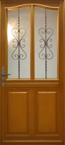 Gd Menuiseries Porte D'entrée Bois Vitrée Sandy, H.215xl.90 Côte Tableau, P.droit