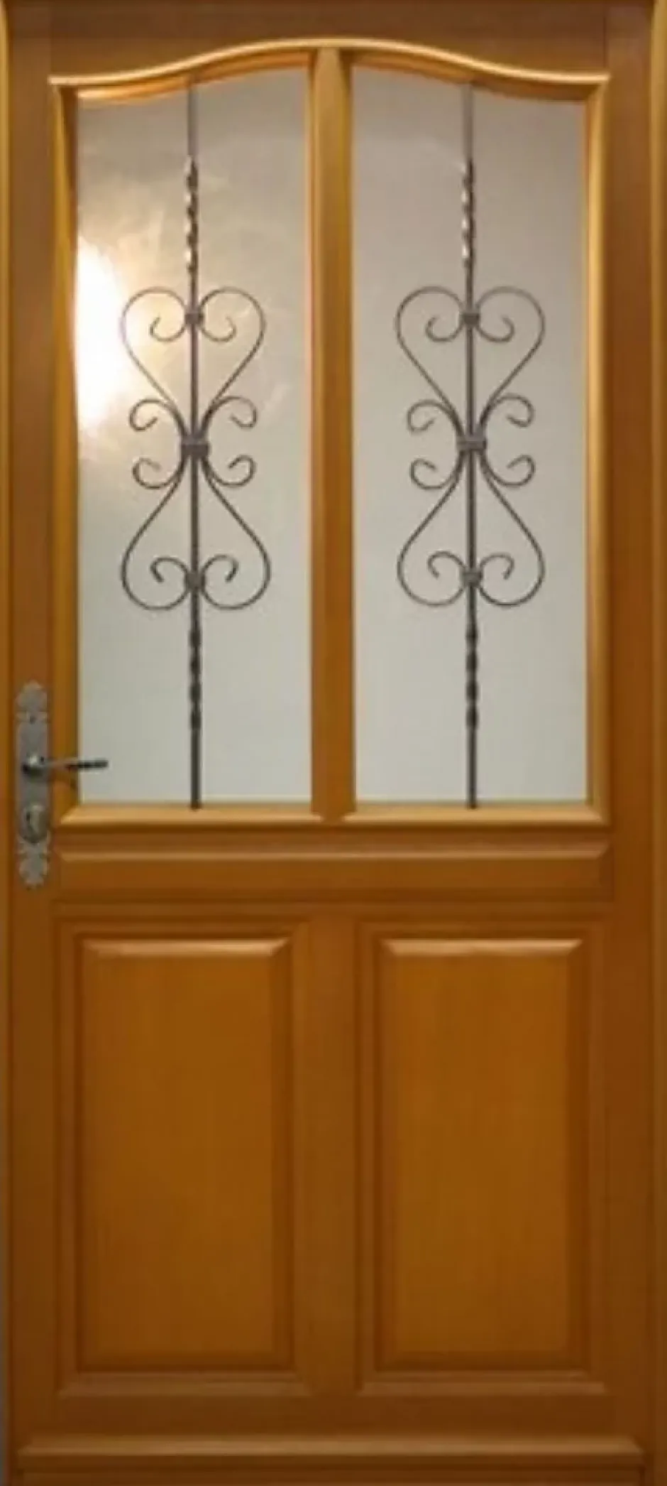 Gd Menuiseries Porte D'entrée Bois Vitrée Sandy, H.215xl.90 Côte Tableau, P.droit