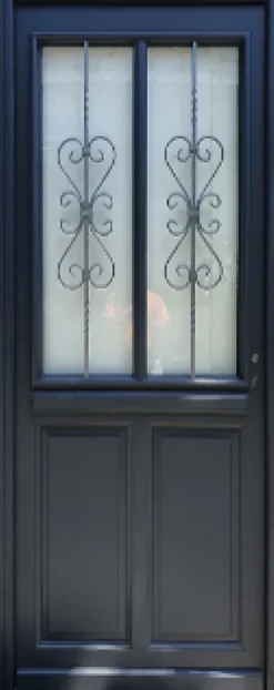 Gd Menuiseries Porte D'entrée Bois Vitrée Sobra, H.215xl.90 Côte Tableau P.gauche