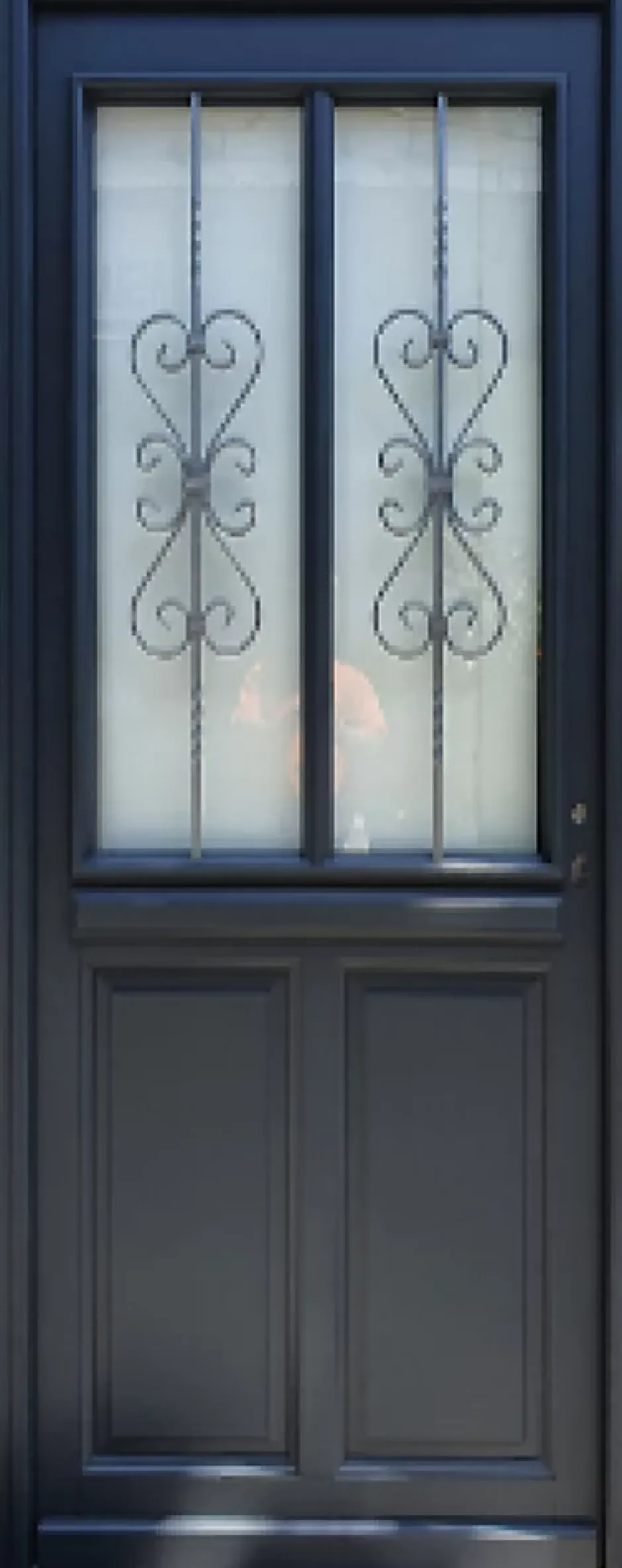 Gd Menuiseries Porte D'entrée Bois Vitrée Sobra, H.215xl.90 Côte Tableau P.gauche