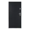 Porte d'entrée en acier pleine H207 x L100 cm anthracite - épaisseur 55 mm - poussant gauche - AGUEDA-Vente-unique Hot