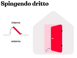Vente-unique Porte d'entrée en acier vitrée et inox H207 x L100 cm effet chêne - épaisseur 55 mm - poussant droit - COVAS