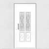 3 in 1 Porte d'entrée en aluminium TRADITIONAL DESIGN 5022-1110-9 RAL 9016 Ep.55mm (L.:850mm x H.:2150mm)