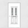 3 in 1 Porte d'entrée en aluminium TRADITIONAL DESIGN 5025-1131-8 RAL 9016 Ep.70mm (L.:900mm x H.:2150mm)