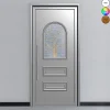 Porte d'entrée en aluminium CLASSIC DESIGN 2307 RAL 7035 ( L.: 85 cm x H.: 200 cm)-3 in 1 Outlet