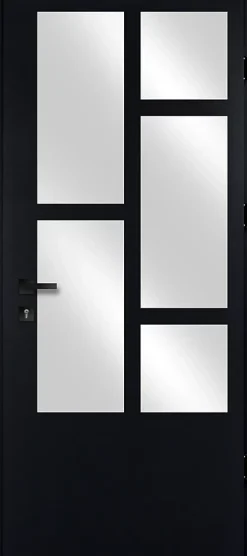 Fortia Porte d'entrée acier Kribi 96 x h.218 cm poussant gauche