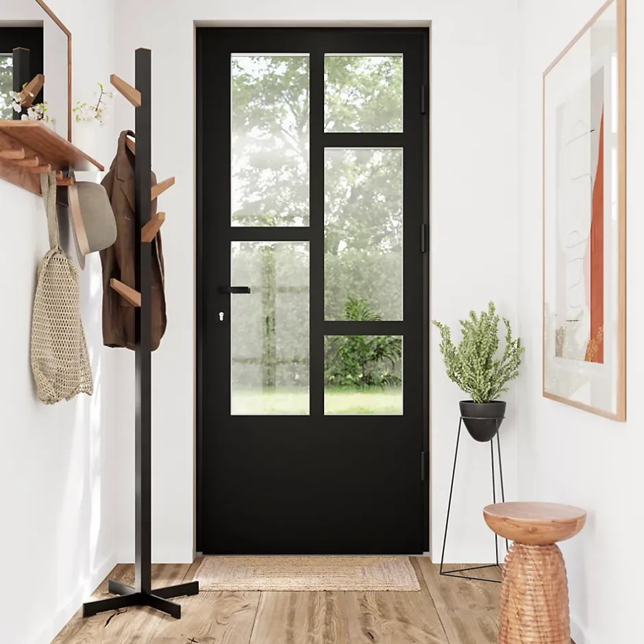 Fortia Porte d'entrée acier Kribi 96 x h.218 cm poussant droit