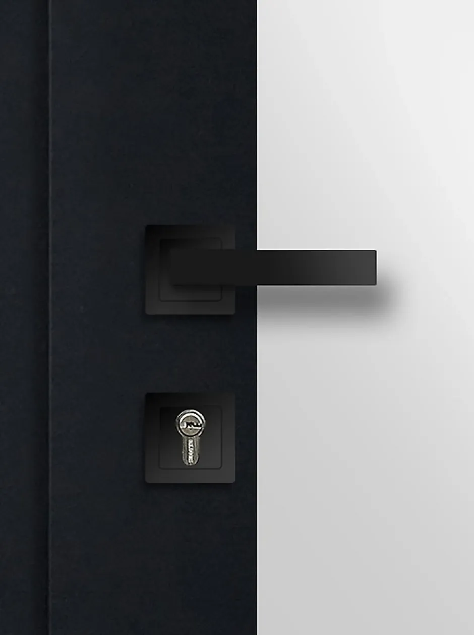 Fortia Porte d'entrée acier Kribi 96 x h.218 cm poussant droit