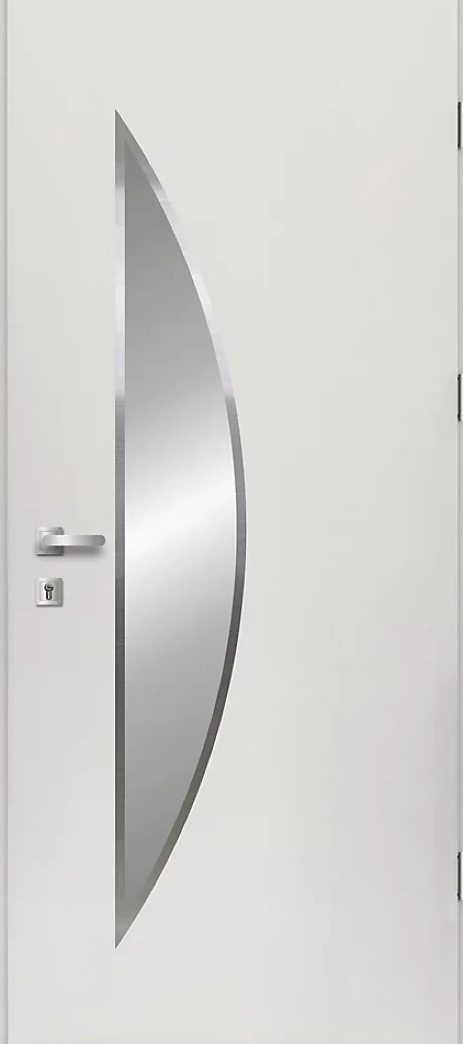 Porte d'entrée acier blanc RAL 9003 Ricadi 96 x h.218 cm poussant gauche-Fortia Online