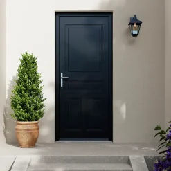 Porte d'entrée acier Mamaia 96 x h.218 cm poussant droit-Fortia Best