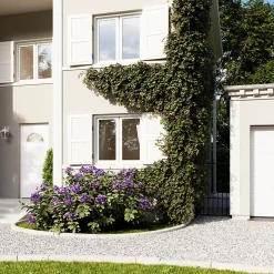 Porte d'entrée acier blanc RAL 9003 Isabela 96 x h.218 cm poussant droit-Fortia Clearance