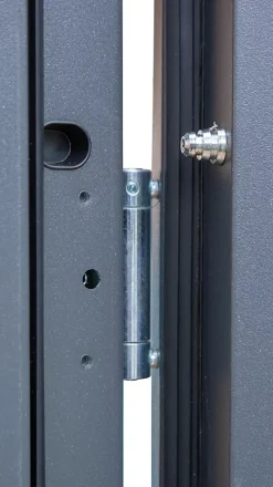 Porte d'entrée acier blanc RAL 9003 Isabela 96 x h.218 cm poussant droit-Fortia Clearance