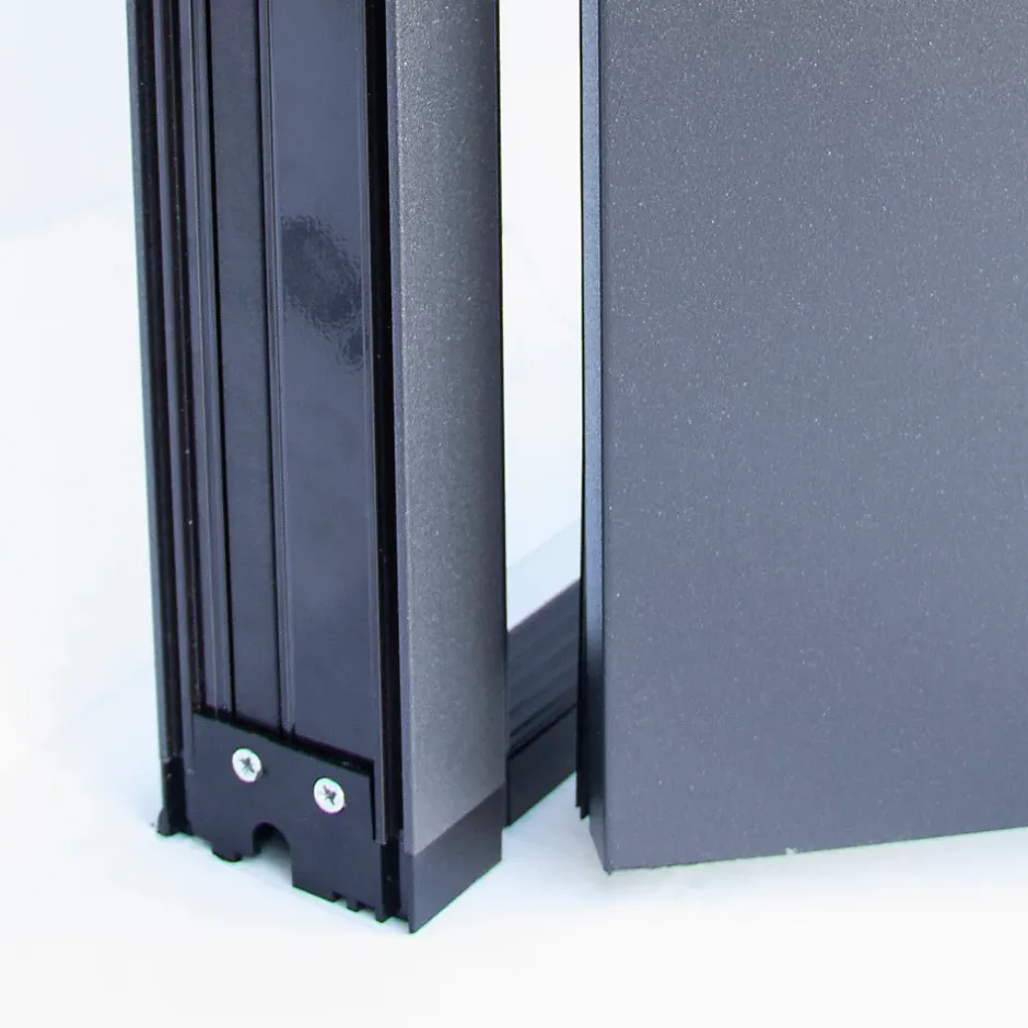 Porte d'entrée acier blanc RAL 9003 Isabela 96 x h.218 cm poussant droit-Fortia Clearance