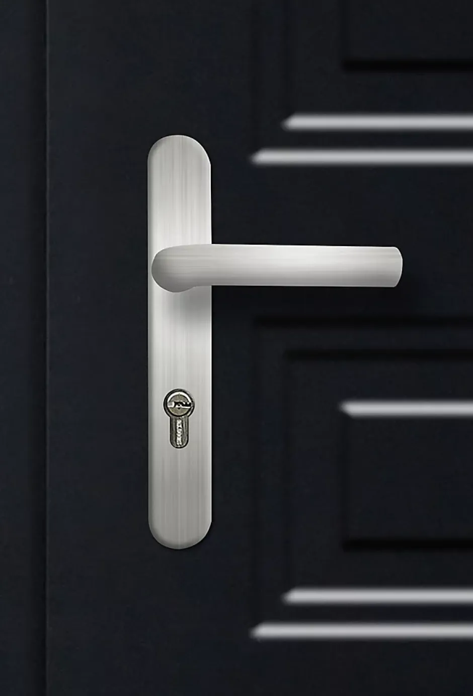 Porte d'entrée acier Mamaia 96 x h.218 cm poussant gauche-Fortia Outlet