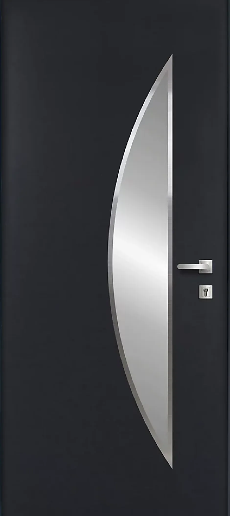 Porte d'entrée acier gris RAL 7016 Ricadi 96 x h.218 cm poussant gauche-Fortia Clearance
