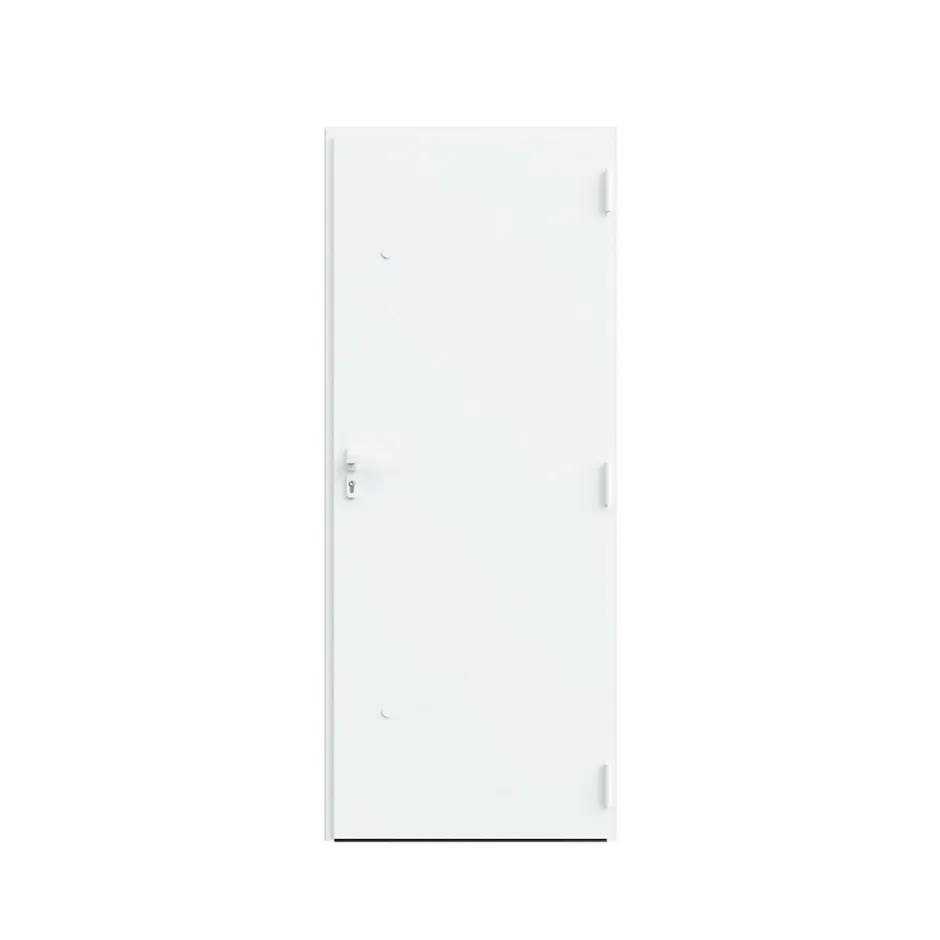 Fortia Porte d'entrée alu blanc RAL 9003 Kapas 96 x h.218 cm poussant gauche
