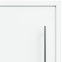 Fortia Porte d'entrée alu blanc RAL 9003 Kapas 96 x h.218 cm poussant gauche