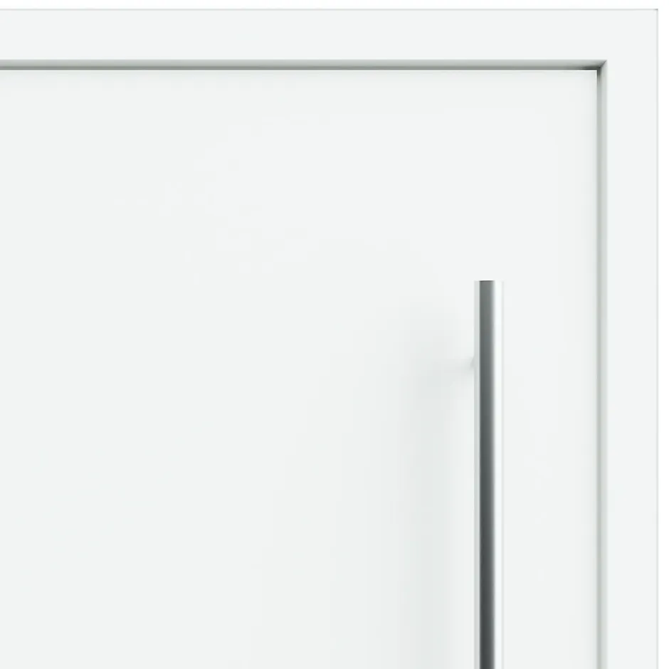 Fortia Porte d'entrée alu blanc RAL 9003 Kapas 96 x h.218 cm poussant gauche