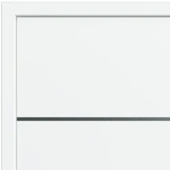 Fortia Porte d'entrée alu blanc RAL 9003 Cecina 96 x h.218 cm poussant droit