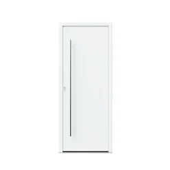 Fortia Porte d'entrée alu blanc RAL 9003 Kapas 96 x h.218 cm poussant droit