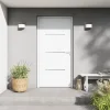 Fortia Porte d'entrée alu blanc RAL 9003 Leme 96 x h.218 cm poussant gauche