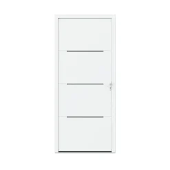 Fortia Porte d'entrée alu blanc RAL 9003 Leme 96 x h.218 cm poussant gauche
