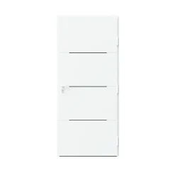Fortia Porte d'entrée alu blanc RAL 9003 Leme 96 x h.218 cm poussant gauche