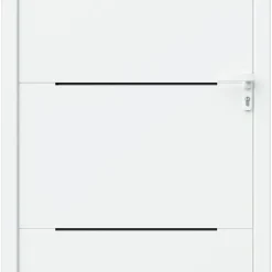 Fortia Porte d'entrée alu blanc RAL 9003 Leme 96 x h.218 cm poussant gauche