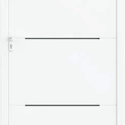Fortia Porte d'entrée alu Leme blanc RAL 9003 96 x h.218 cm poussant droit