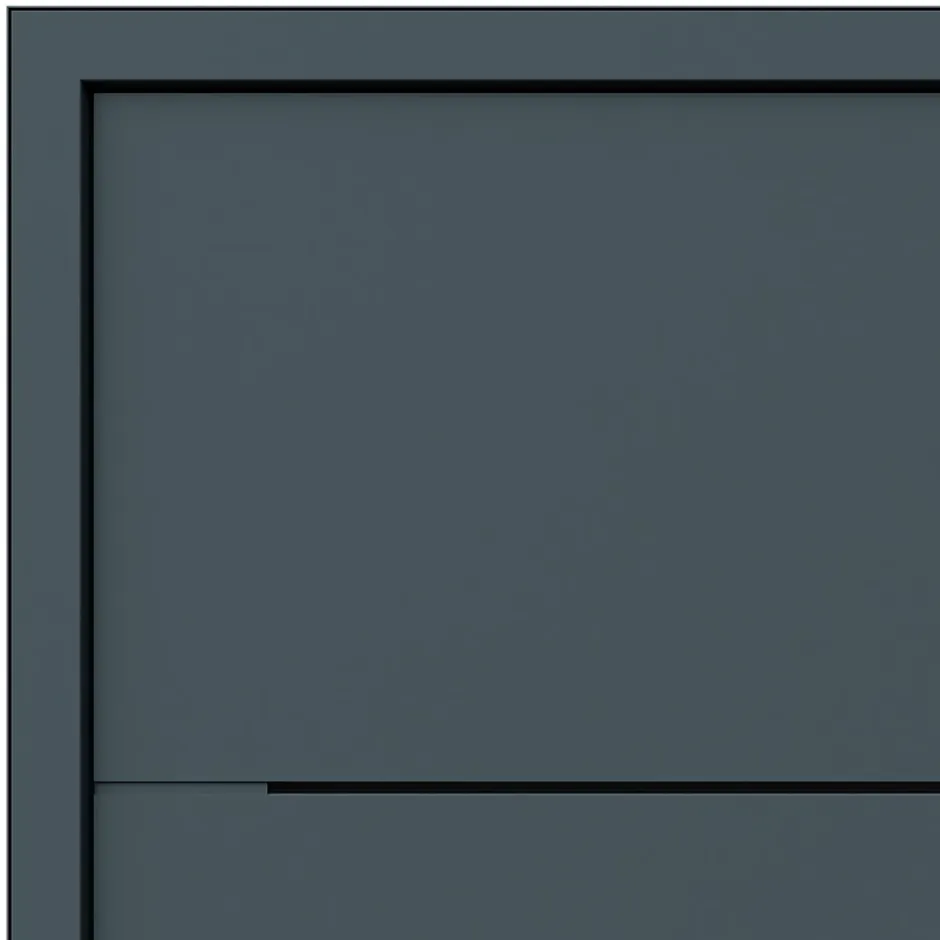 Fortia Porte d'entrée alu Leme gris RAL 7021 96 x h.218 cm poussant droit