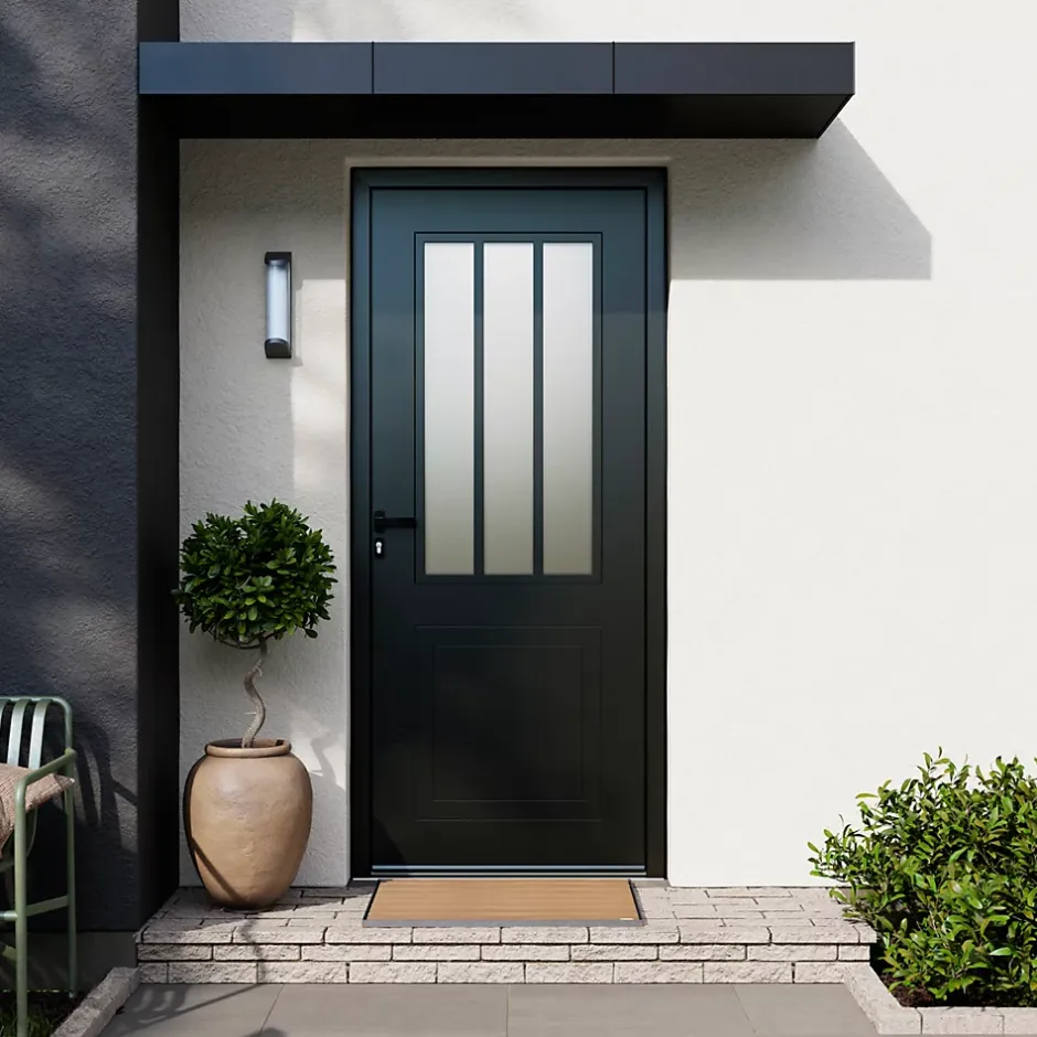 Porte d'entrée alu Sestri 96 x h.218 cm poussant droit-Fortia New