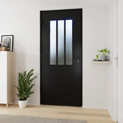 Porte d'entrée alu Sestri 96 x h.218 cm poussant droit-Fortia New