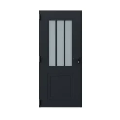 Porte d'entrée alu Sestri 96 x h.218 cm poussant droit-Fortia New