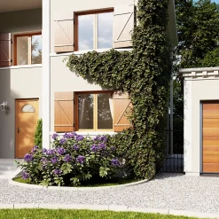 Fortia Porte d'entrée bois Anaklia 98 x h.218 cm poussant droit