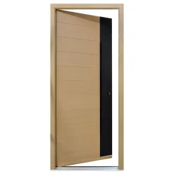 Porte d'entrée bois Sassel 98 x h.218 cm poussant gauche-Fortia Clearance